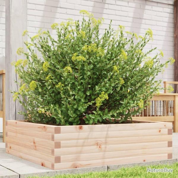 Jardinire 80x80x23 cm bois de pin massif alsavelo