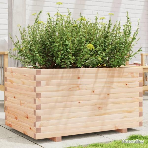 Jardinire 90x60x49,5 cm bois de pin massif alsavelo