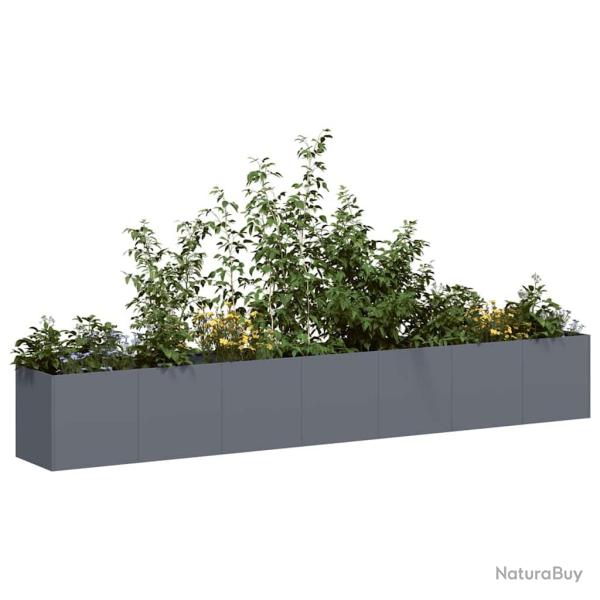 Jardini�re anthracite 280x40x40 cm acier lamin� � froid