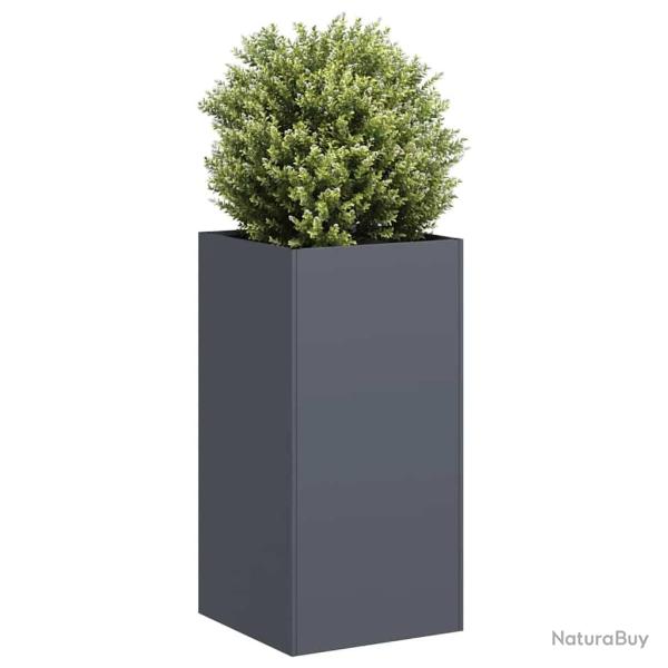 Jardini�re anthracite 40x40x80 cm acier lamin� � froid