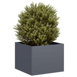Jardini&egrave;re anthracite 40x40x30 cm acier