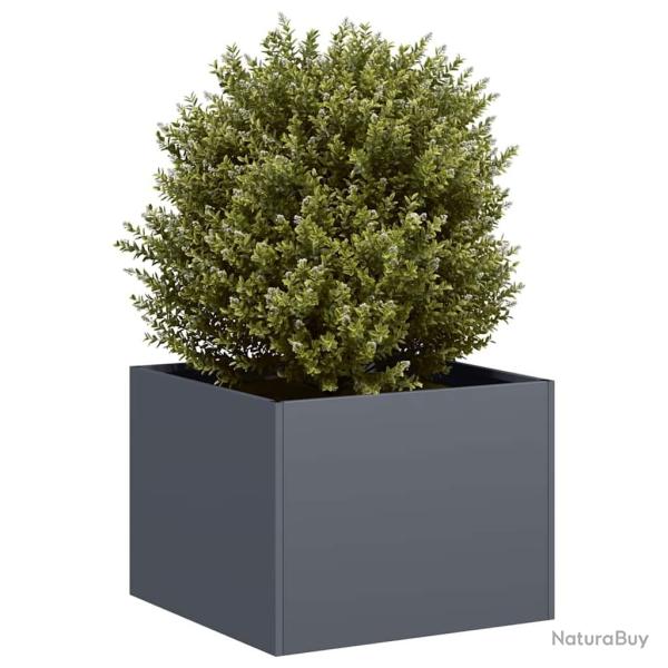 Jardini�re anthracite 40x40x30 cm acier alsavelo