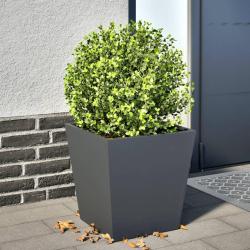 Jardini&egrave;re anthracite 40x40x40 cm acier