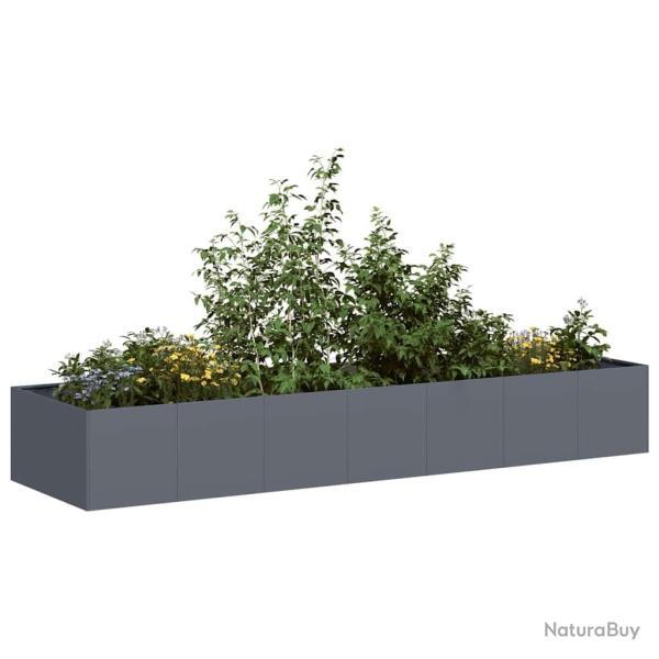 Jardini�re anthracite 280x80x40 cm acier