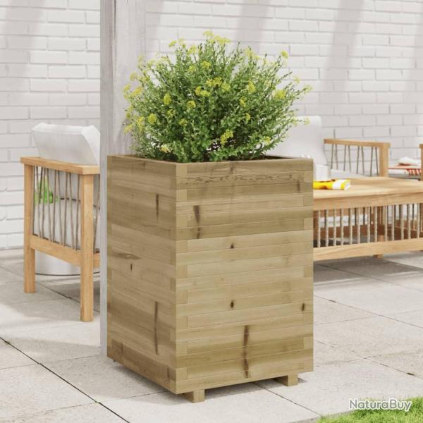 Jardinire 50x50x72,5 cm bois de pin imprgn alsavelo