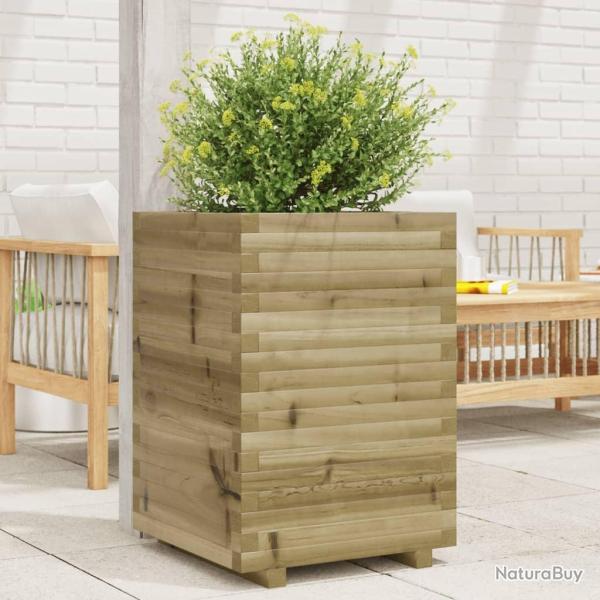 Jardinire 50x50x72 cm bois de pin imprgn alsavelo