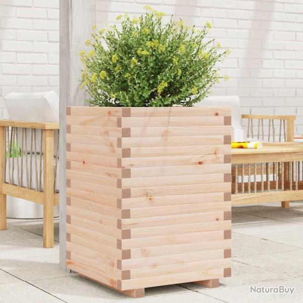 Jardinire 50x50x72 cm bois de pin massif alsavelo