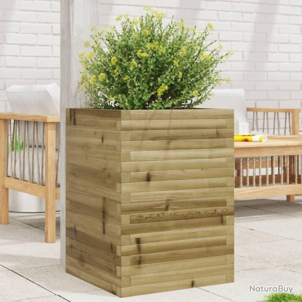 Jardinire 50x50x68,5 cm bois de pin imprgn alsavelo
