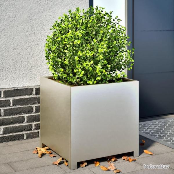 Jardinire 50x50x50 cm acier inoxydable alsavelo