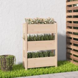 Jardini&egrave;re 77x25x104,5 cm Bois massif de pin alsavelo