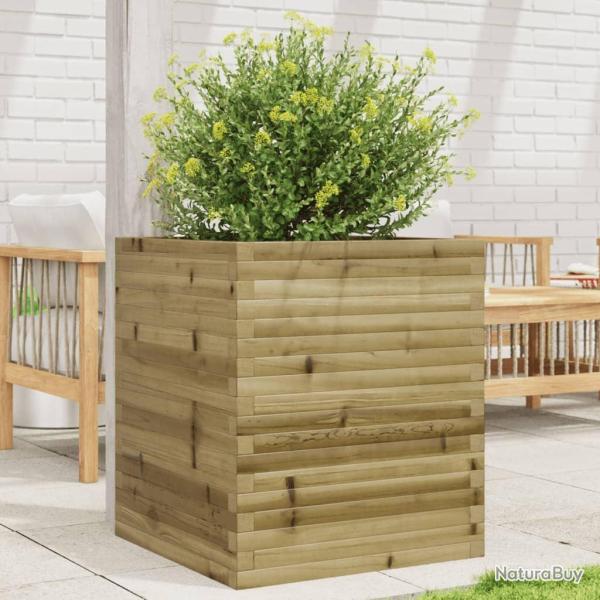 Jardinire 60x60x68,5 cm bois de pin imprgn alsavelo