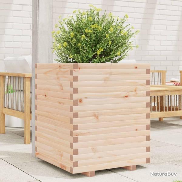 Jardinire 60x60x72 cm bois de pin massif alsavelo
