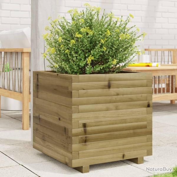 Jardini�re 50x50x49,5 cm bois de pin impr�gn� alsavelo