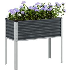 Jardini&egrave;re anthracite 100x41x90 cm acier