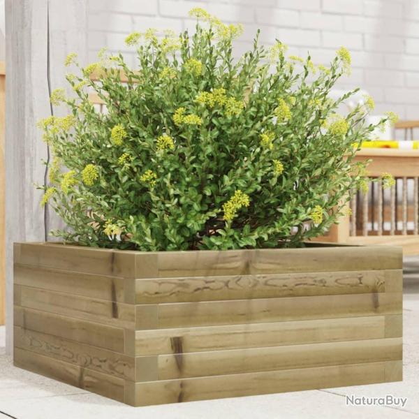 Jardinire 50x50x23 cm bois de pin imprgn alsavelo