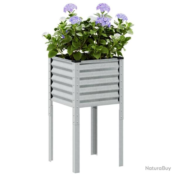 Jardini�re 45x45x88 cm acier galvanis�
