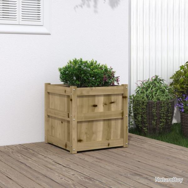 Jardinire 50x50x50 cm bois de pin imprgn alsavelo