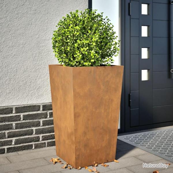 Jardini�re 45x45x75 cm acier r�sistant aux intemp�ries