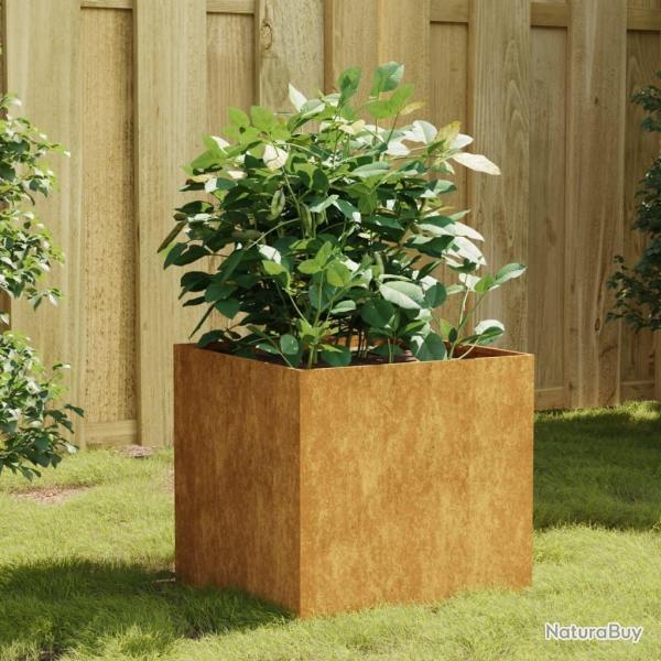 Jardinire 40x41x40 cm acier corten alsavelo