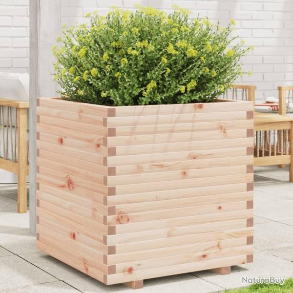 Jardinire 70x70x72,5 cm bois de pin massif alsavelo
