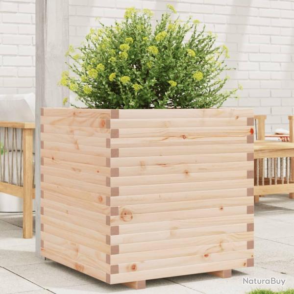 Jardinire 70x70x72 cm bois de pin massif alsavelo