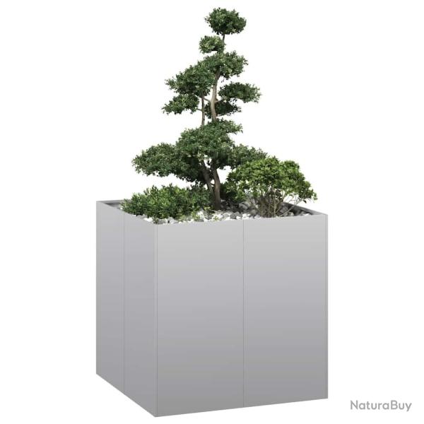 Jardini�re 80x80x80 cm acier galvanis� alsavelo