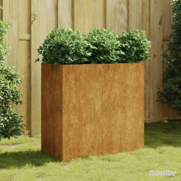 Jardinire 80x40x80 cm acier corten alsavelo