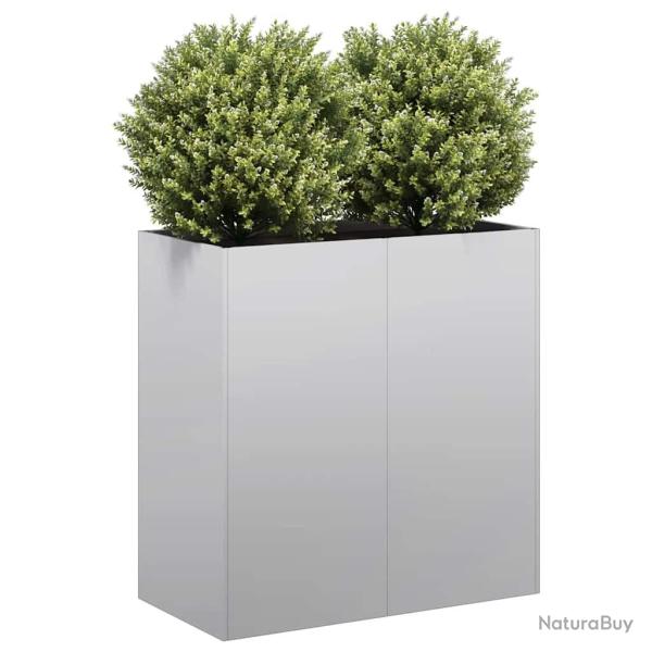 Jardinire 80x40x80 cm acier galvanis alsavelo