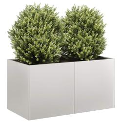 Jardini&egrave;re 80x40x40 cm acier inoxydable