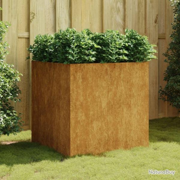 Jardini�re 80x80x80 cm acier corten alsavelo