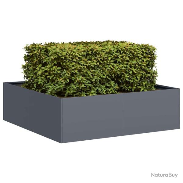Jardini�re anthracite 100x100x30 cm acier