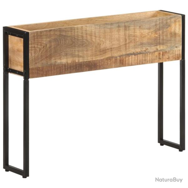 Jardini�re 90x20x68 cm Bois de manguier brut