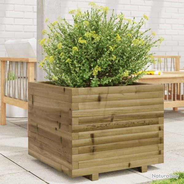 Jardinire 60x60x49,5 cm bois de pin imprgn alsavelo