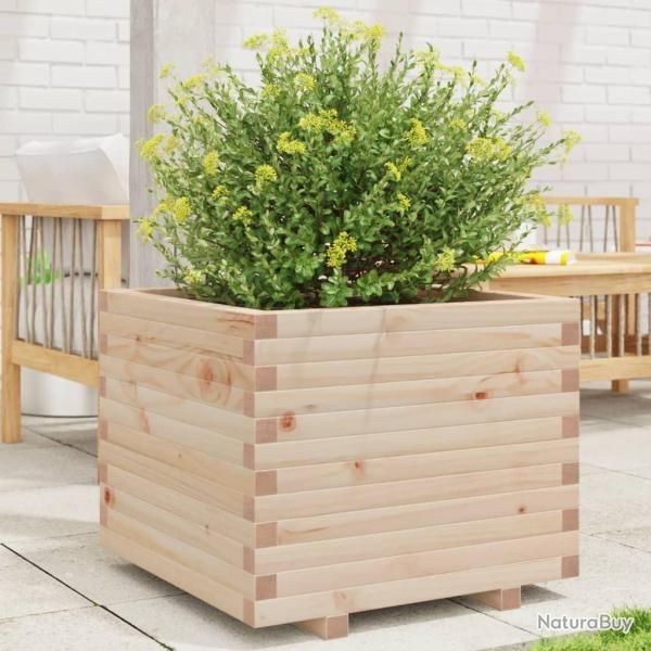 Jardinire 60x60x49,5 cm bois de pin massif alsavelo
