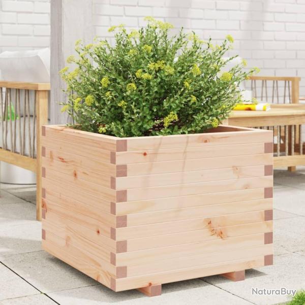 Jardinire 60x60x49,5 cm bois de pin massif alsavelo