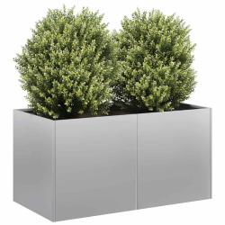 Jardini&egrave;re 80x40x40 cm acier galvanis&eacute;