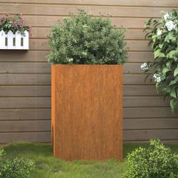 Jardini&egrave;re 42x38x75 cm acier corten