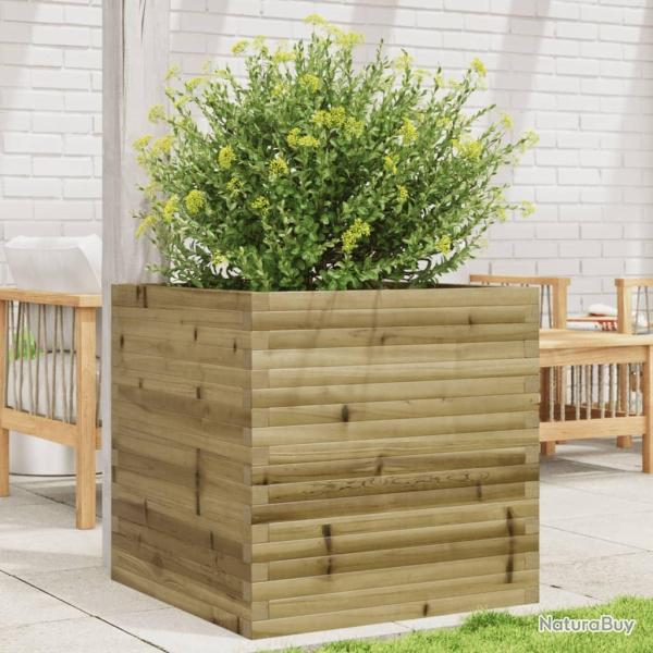 Jardinire 70x70x68,5 cm bois de pin imprgn alsavelo