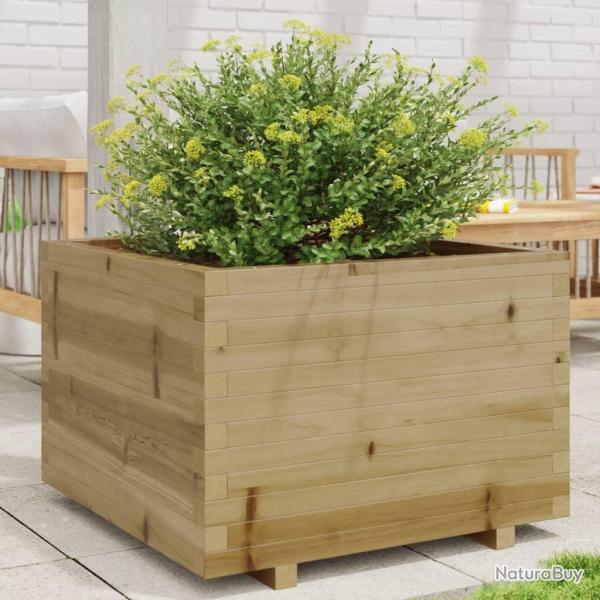 Jardinire 70x70x49,5 cm bois de pin imprgn alsavelo