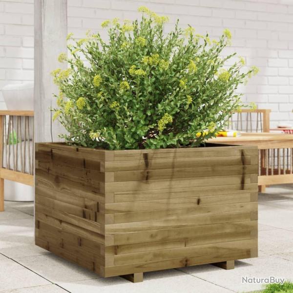 Jardinire 70x70x49,5 cm bois de pin imprgn alsavelo