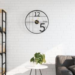 Horloge murale noir &Oslash;50 cm fer alsavelo