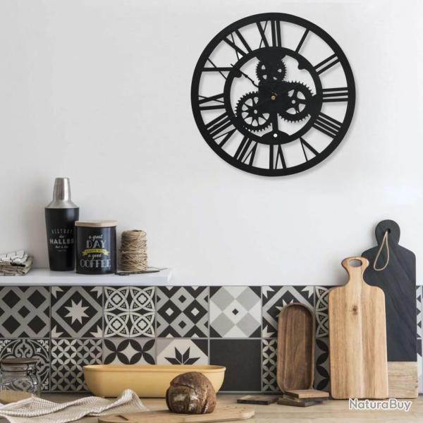 Horloge murale Noir 30 cm Acrylique alsavelo