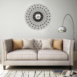 Horloge murale M&eacute;tal 43 cm Noir alsavelo