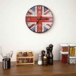 Horloge murale vintage Royaume-Uni 30 cm alsavelo