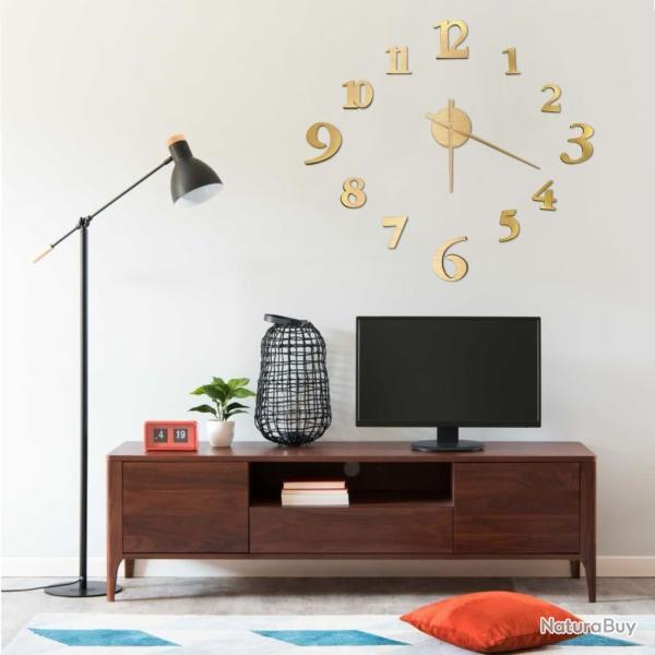 Horloge murale 3D Design moderne Dor� 100 cm XXL alsavelo