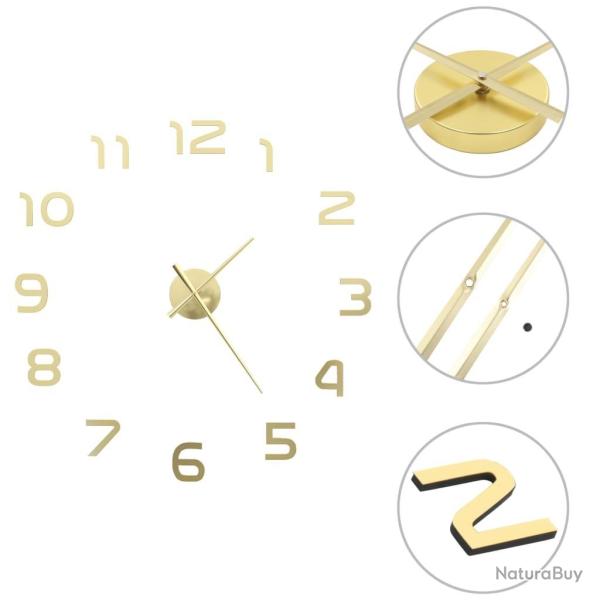 Horloge murale 3D Design moderne 100 cm XXL Dor� alsavelo
