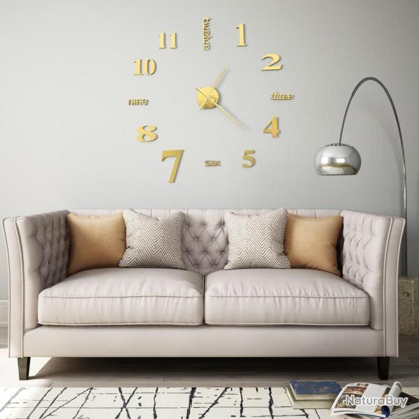 Horloge murale 3D Design moderne 100 cm XXL Dor� alsavelo