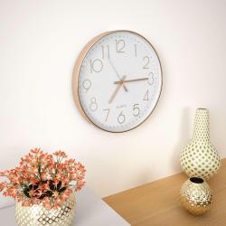 Horloge murale 30 cm Or ros&eacute; alsavelo