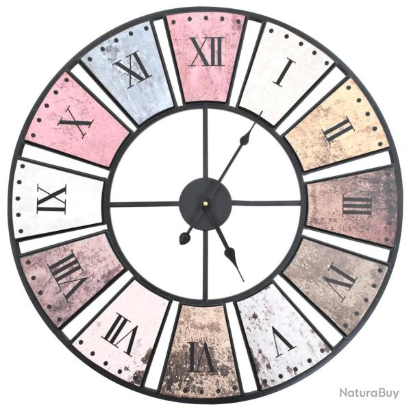 Horloge murale vintage avec mouvement � quartz 60 cm XXL