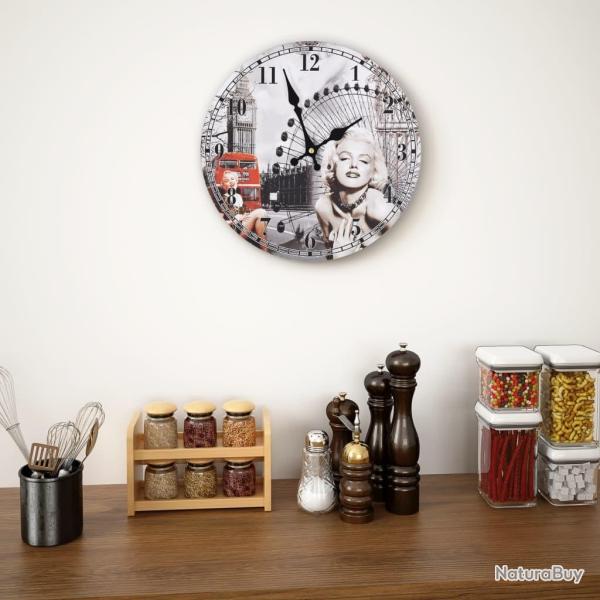 Horloge murale vintage 30 cm alsavelo